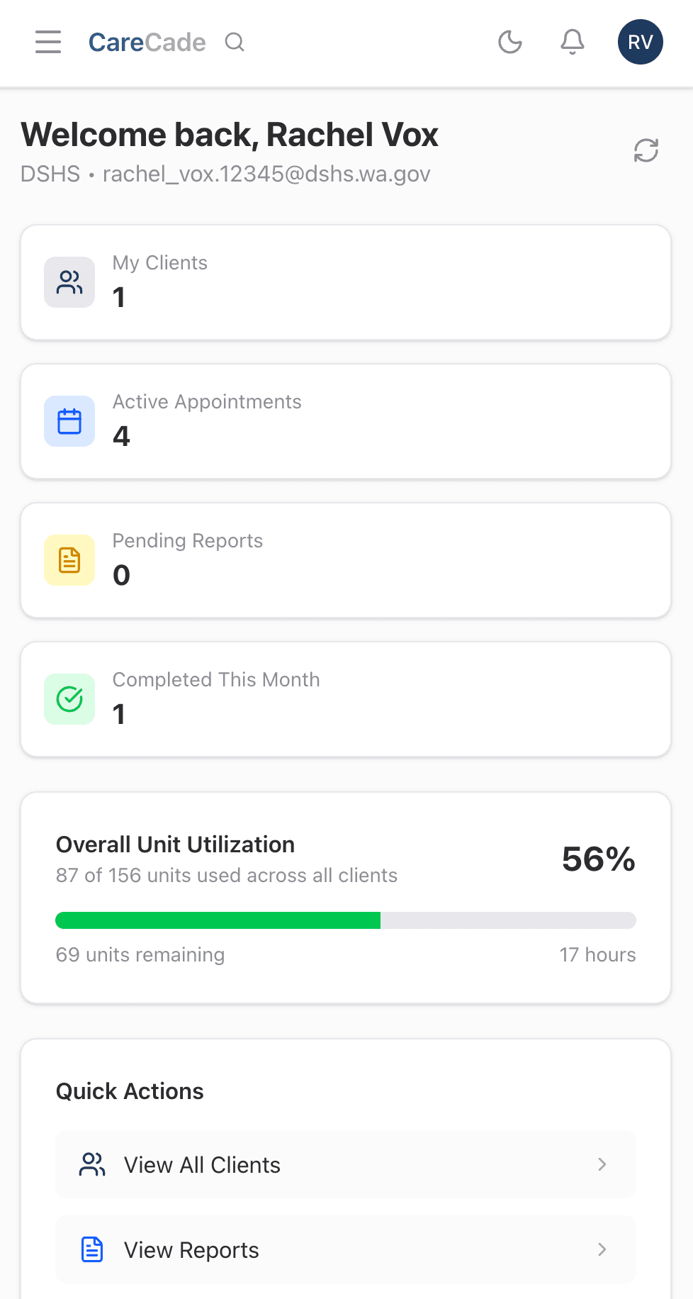 Case Manager Dashboard